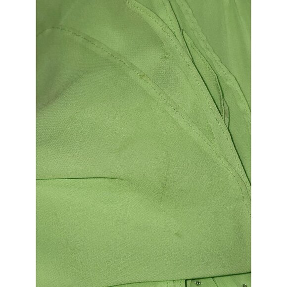 Faviana Women's Strapless Light Green Evening Gown Ruched Bodice Dress Sz 8 2221 - Picture 7 of 15